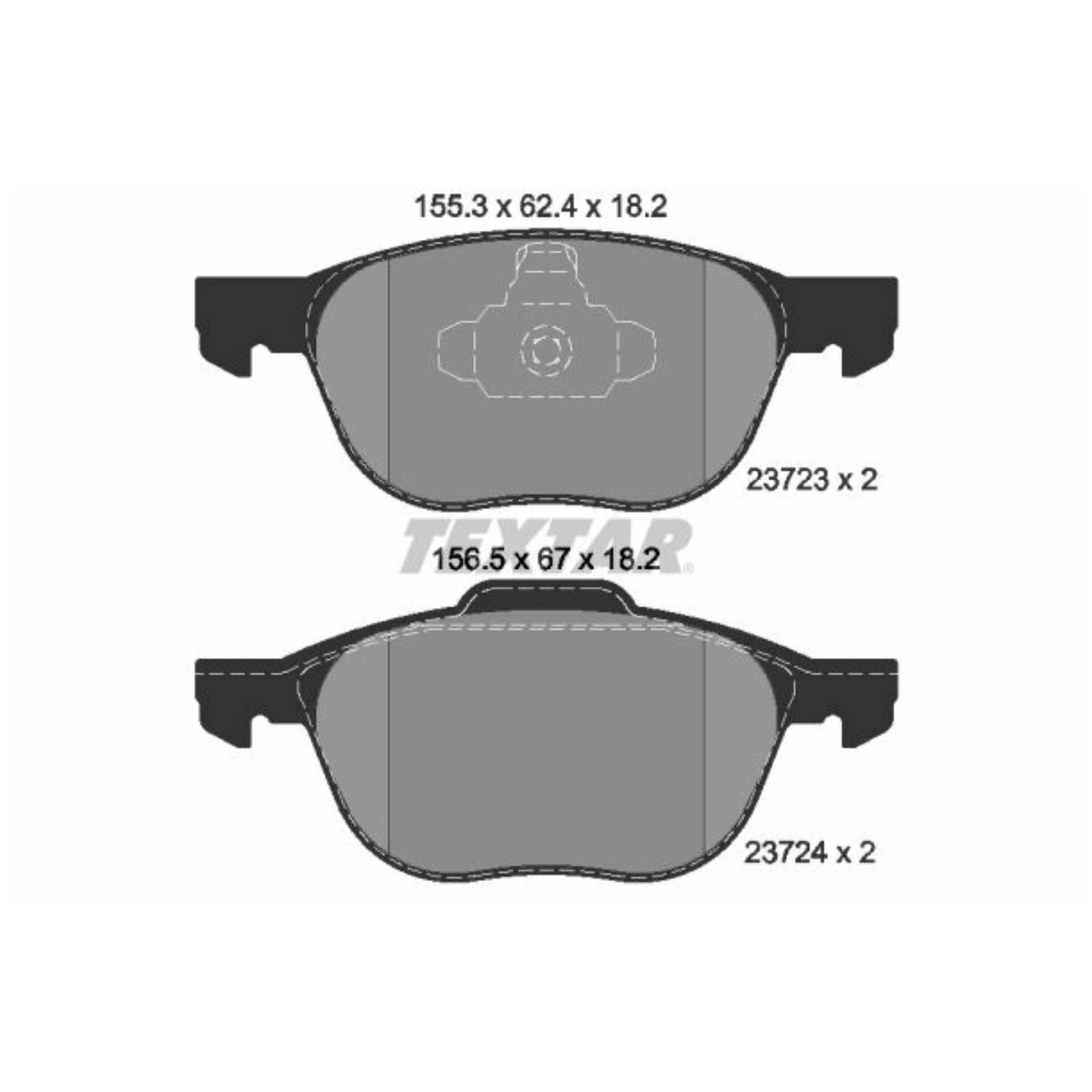Volvo S40 Ön Fren Balatası 2005-2012 TEXTAR