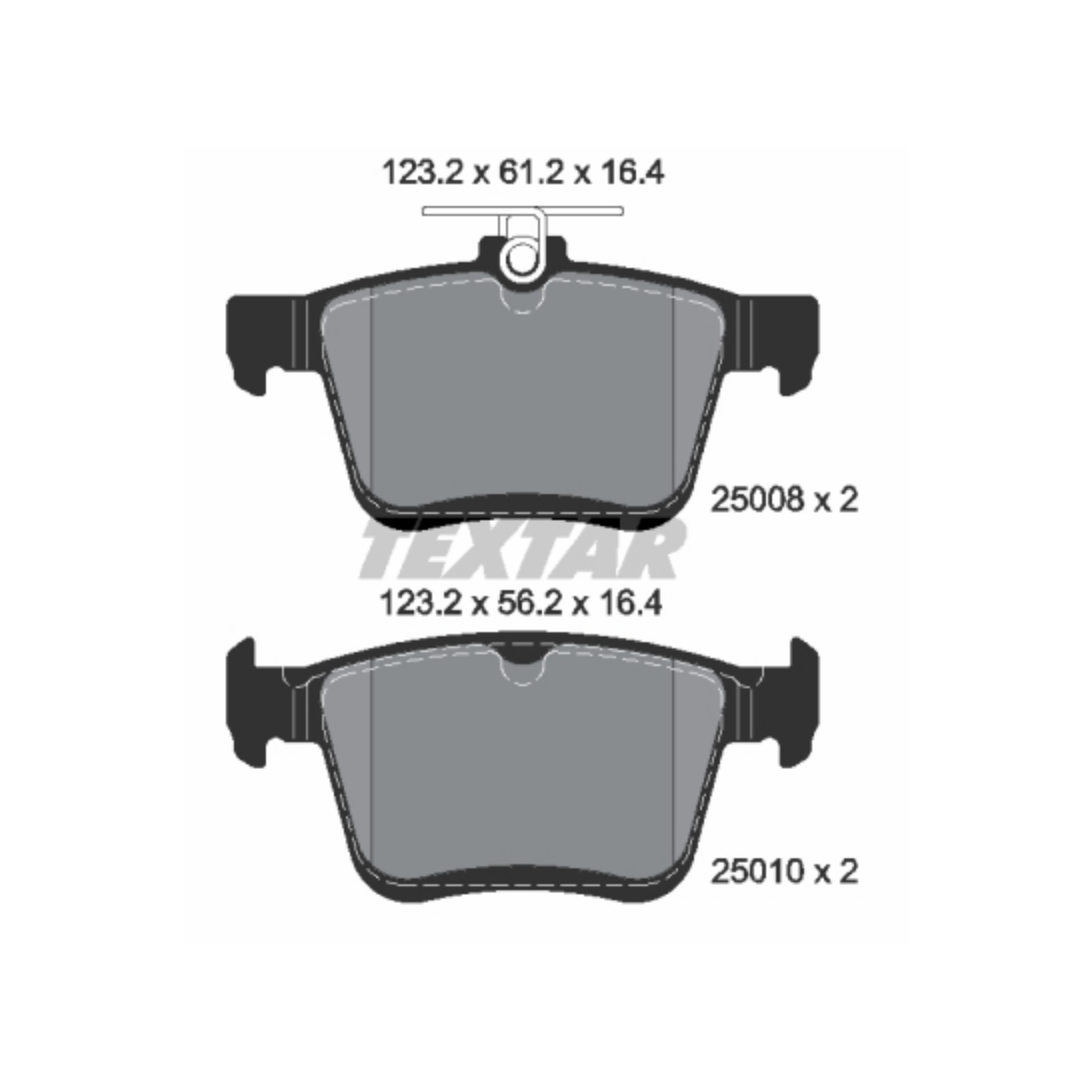 Audi A3 Arka Fren Balatası 2013-2020 TEXTAR Takım 2500801