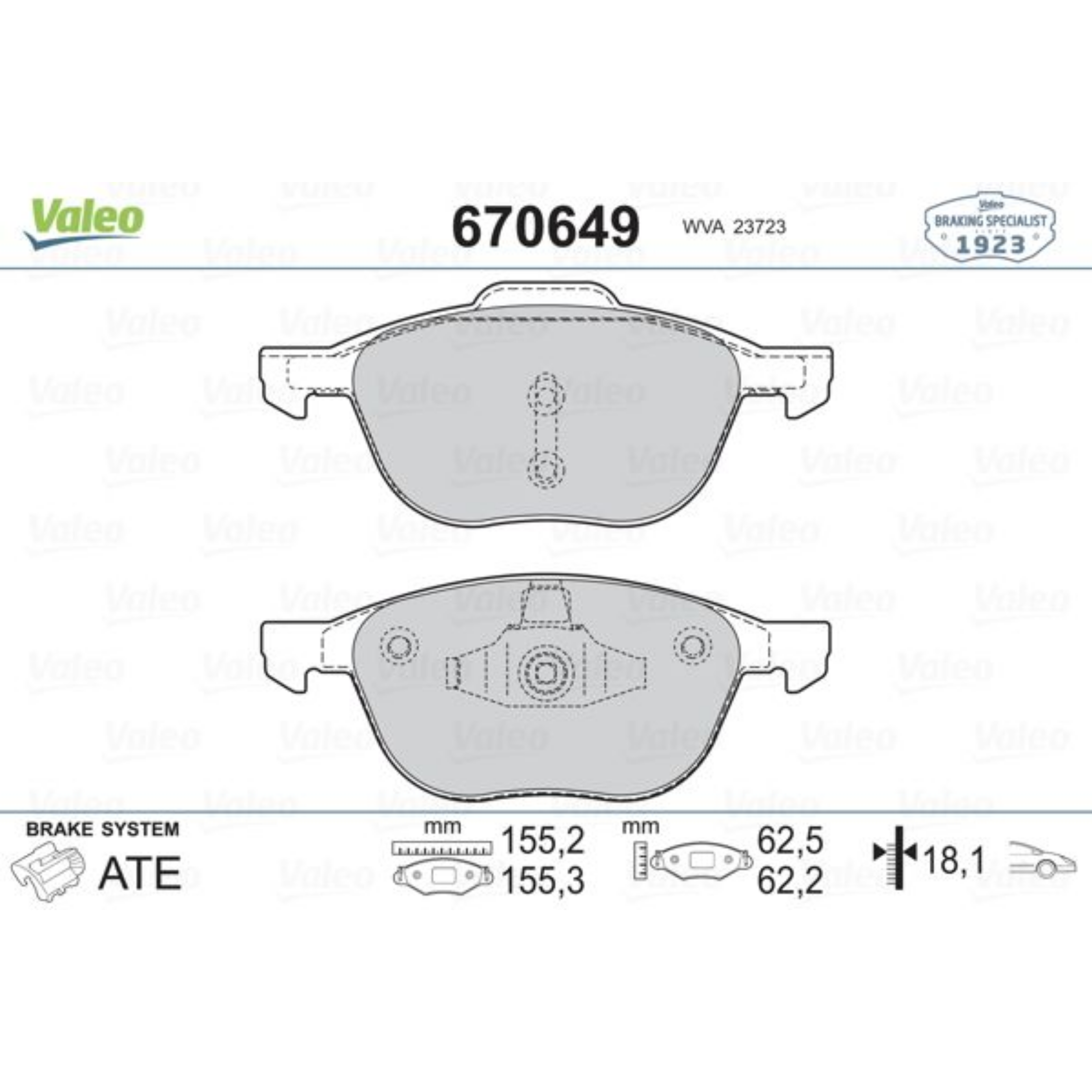 Ford Focus 2 Ön Fren Balatası 2005-2011 Valeo