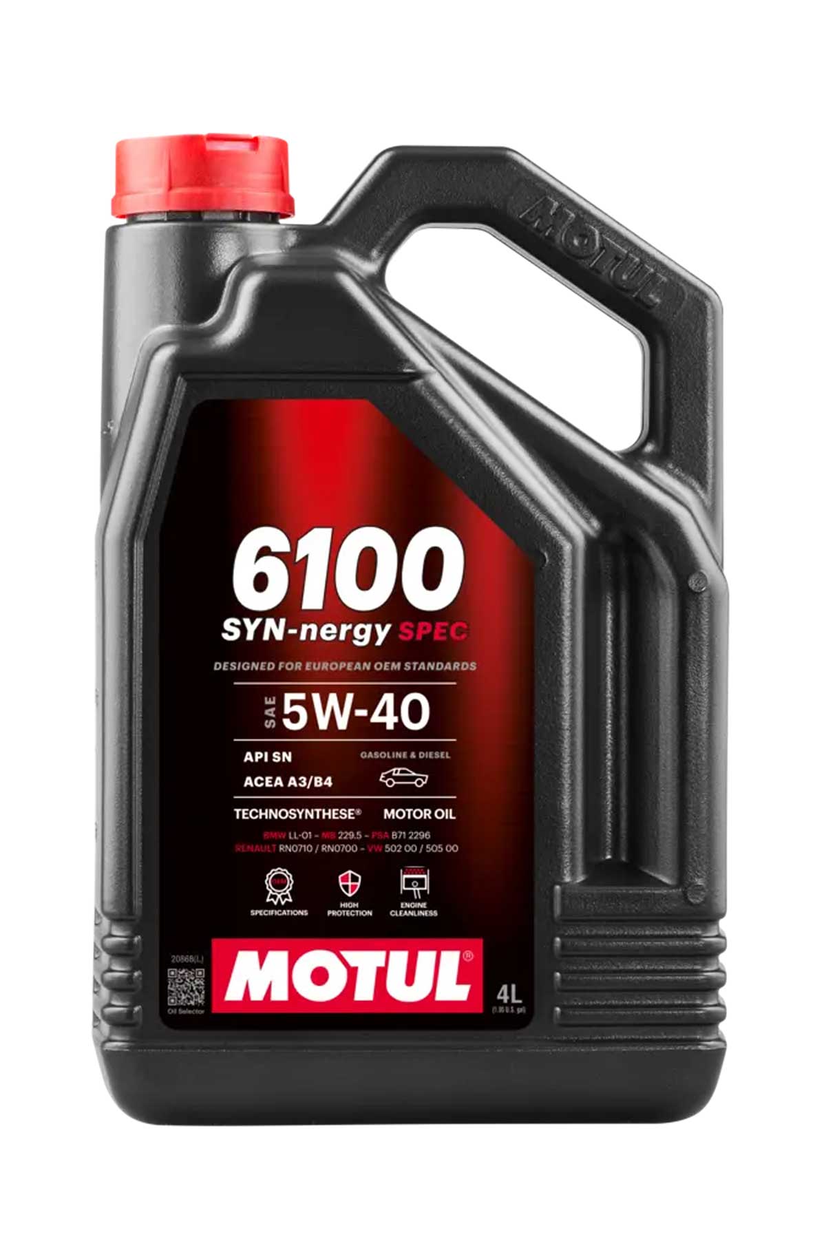 Motul 6100 Syn-Nergy Spec 5W-40 4 Litre Motor Yağı
