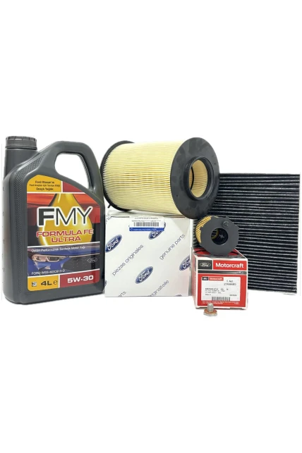 Ford C-Max 1.6 TDCi Dizel Filtre Bakım Seti 2008-2011 Hava+Yağ+Karbonlu Polen Filtresi+Motor Yağı
