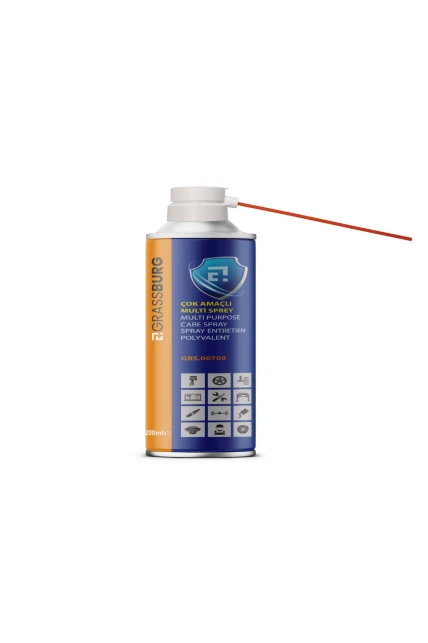 GrassBurg Çok Amaçlı Multi Sprey 200 ml | Pas Sökücü ve Yağlayıcı