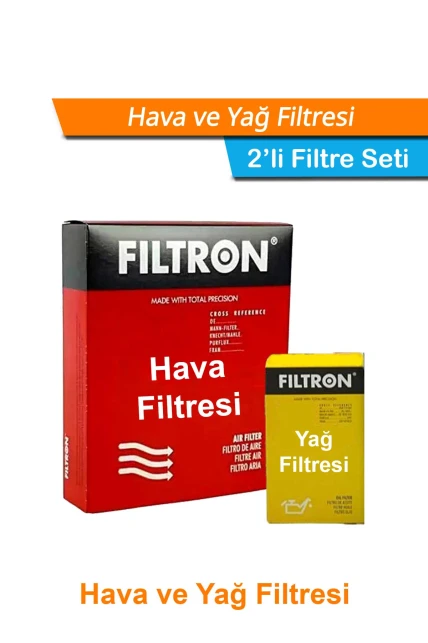 Mercedes E230 W210 Filtron Filtre Bakım Seti 1996-1998 Hava+Yağ Filtresi