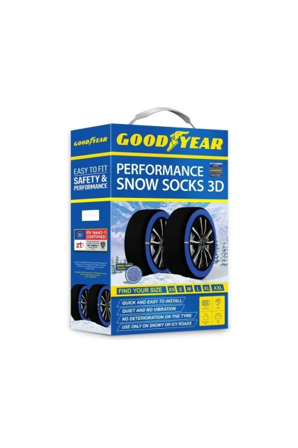 Goodyear Kar Çorabı XL – Kış Yolunda Maksimum Tutunma ve Güvenli Sürüş Deneyimi