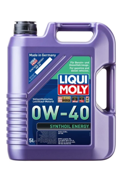 LIQUI MOLY 0W40 Synthoil Energy Tam Sentetik Motor Yağı 5 Litre LQM-9515