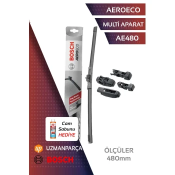 Bosch Aeroeco AE480 Multi Aparat Muz Tipi Ön Tek Silecek 480mm - 3397015578