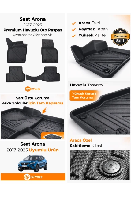 Seat Arona 2017-2025 Havuzlu Paspas Takımı UParts