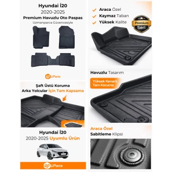 Hyundai İ20 2020-2025 Havuzlu Paspas Takımı UParts