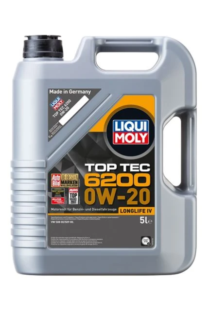 LIQUI MOLY 0W20 Motor Yağı Sentetik Top Tec 6200 5 Litre 20789
