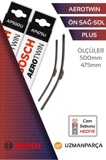 Mini Countryman R60 2011-2017 Muz Tipi Aerotwin Plus Ön Silecek Takımı Bosch