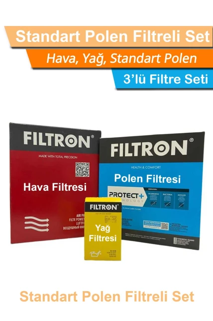 Toyota Hilux 2.5 Dizel Mann Filtron Filtre Bakım Seti 2006-2014 Hava+Yağ+Standart Polen