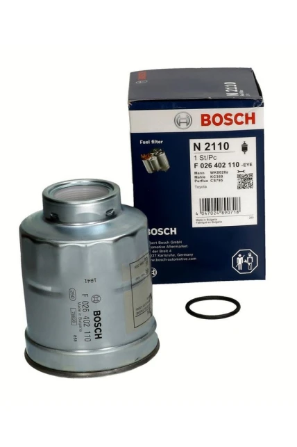 Bosch F026402110 Yakıt Filtresi 2339026140 Corolla Auris 1.4 D4D 2007-2018