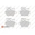 Eurorepar 1682322080 Arka Fren Balatası Takım 102mm