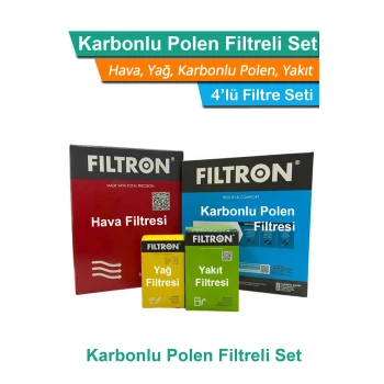 Mitsubishi L200 2.5 DI-D Dizel Filtron Filtre Seti 2007-2014 Hava+Yağ+Yakıt+Karbonlu Polen