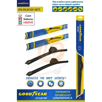 Good Year 501010+501003 600 mm + 400 mm Muz Tipi Ön Silecek Seti