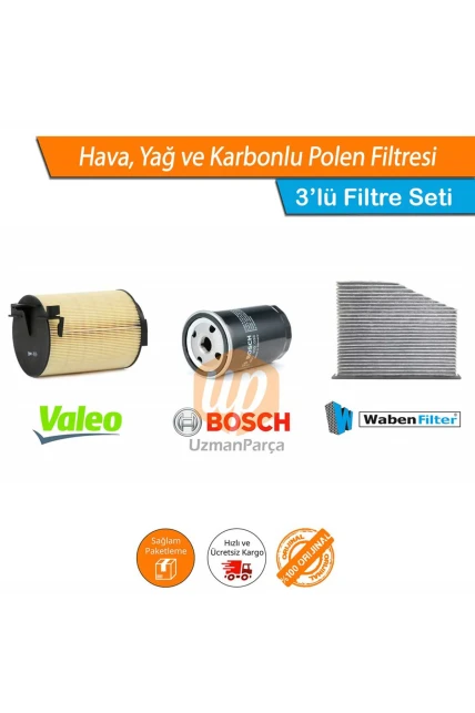 VW Golf 6 1.6 Filtre Seti Valeo Bosch Wbn Karbonlu 2009-2012