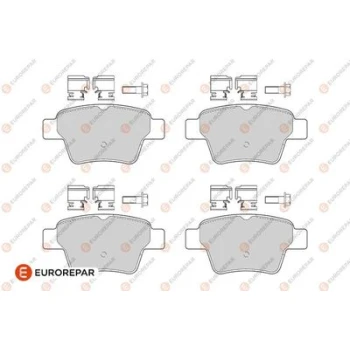 Eurorepar 1682322080 Arka Fren Balatası Takım 102mm