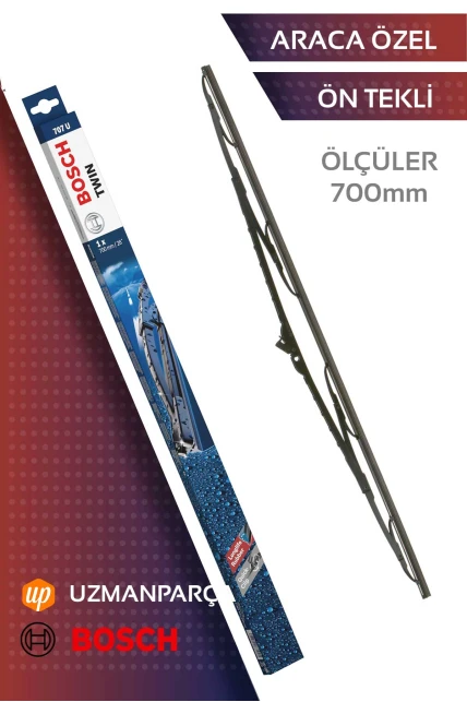 Bosch 3397011543 700 mm TWIN Tekli Bosch'un Klasik Sileceği Ön Silecek Seti