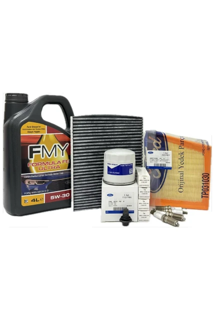 Ford B-Max 1.4 - 1.6 Benzinli Filtre Bakım Seti 2012-2018 Hava+Yağ+K.Polen+Buji Seti+Motor Yağı