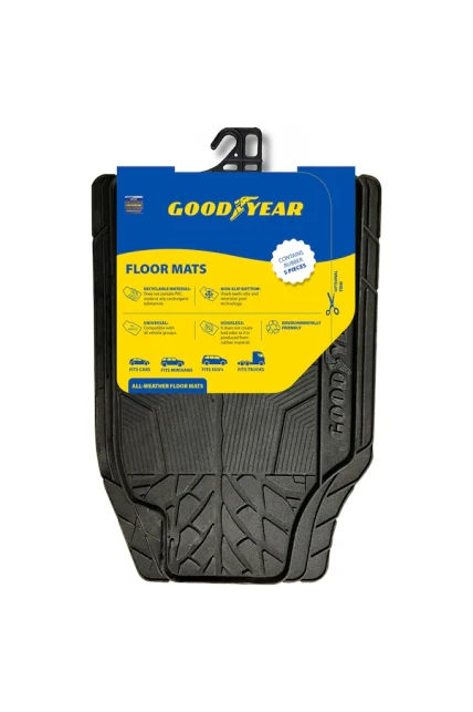 Goodyear Tüm Araçlara Uyumlu Universal 3D Havuzlu Oto Paspas