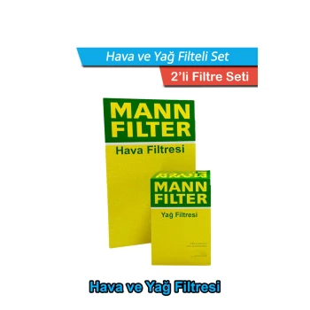 Ford Ranger 2.5 TD MANN Filtre Bakım Seti 2001-2007 Hava+Yağ Filtresi