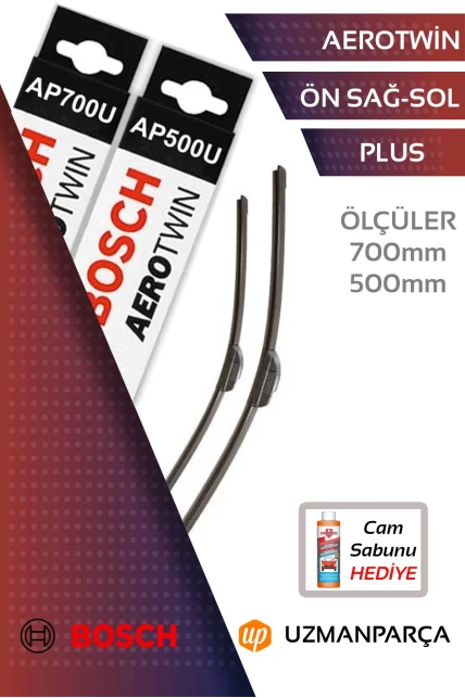 Audi Q7 2015-2018 Muz Tipi Aerotwin Ön Silecek Takımı Bosch
