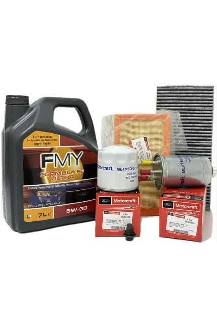 Ford Connect 1.8 Filtre Bakım Seti 2002-2013 Hava+Yağ+K.Polen+Yakıt Filtresi+Motor Yağı