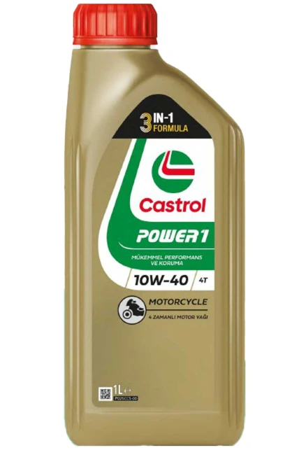 Castrol Power 1 4T 10W40 4 Zamanlı Motosiklet Yağı 1 L