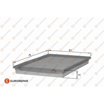 Eurorepar 1682266480 Hava Filtresi 17801-02080