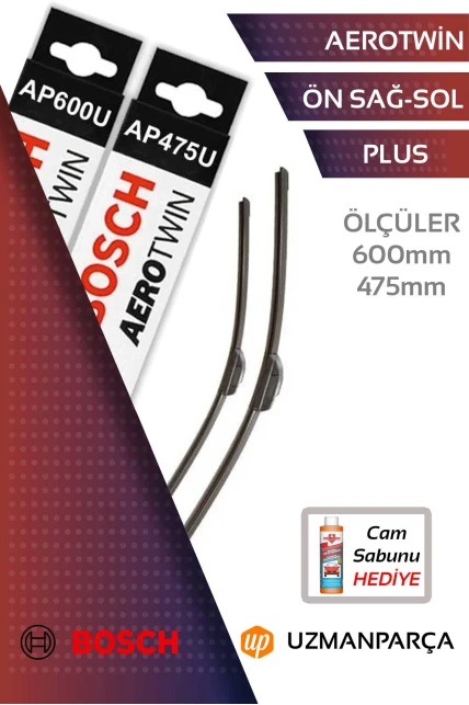 Volkswagen Golf 2009-2012 Muz Tipi Aerotwin Ön Silecek Takımı Bosch