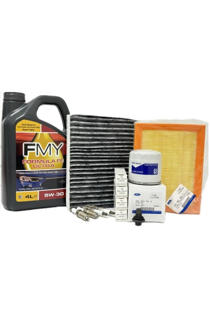 Ford Fusion 1.6 Benzinli Filtre Bakım Seti 2002-2011 Hava+Yağ+K.Polen+Buji Seti+Motor Yağı