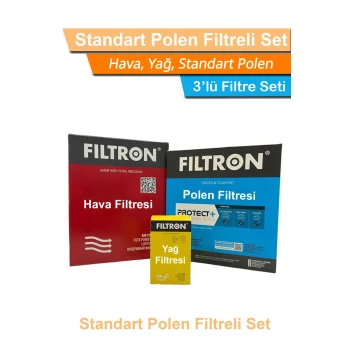 Volvo S40 1.6 D Euro4 Dizel Mann Filtron Filtre Bakım Seti 2008-2011 Hava+Yağ+Standart Polen