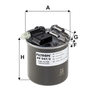 Filtron PP947/3 Yakıt Filtresi A6070901352 - A6420906552 - 16401-HG00D