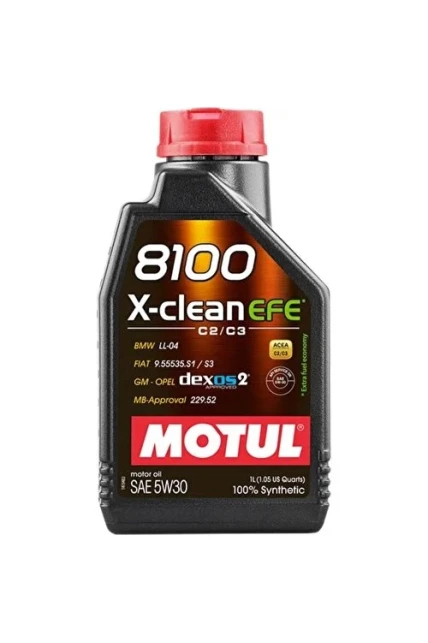 Motul 8100 X-Clean Efe 5W-30 1 Litre Motor Yağı