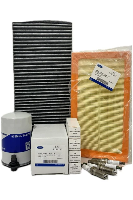 Ford Focus 1 1.6 Benzinli Filtre Bakım Seti 1998-2005 Hava+Yağ+Karbonlu Polen Filtresi+Buji Seti