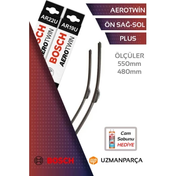  Tüm Araçlar  Muz Tipi Aerotwin Ön Silecek Takımı Bosch