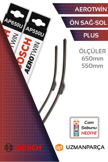 Citroen Jumper 2007-2024 Muz Tipi Aerotwin Ön Silecek Takımı Bosch