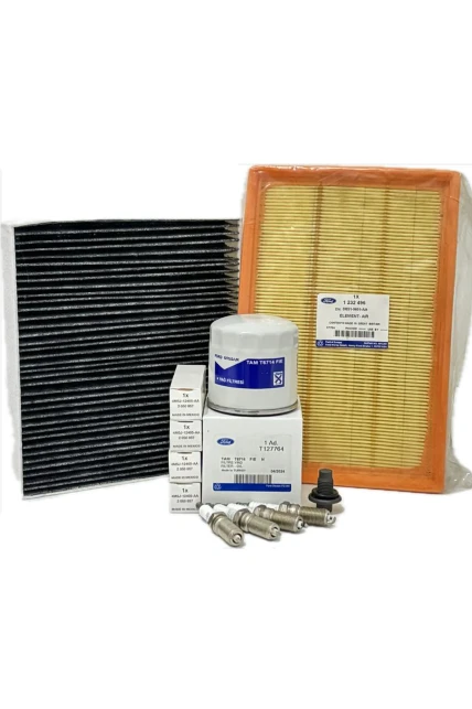 Ford Focus 2 1.6 Benzinli Filtre Bakım Seti 2005-2007 Hava+Yağ+Karbonlu Polen Filtresi+Buji Seti