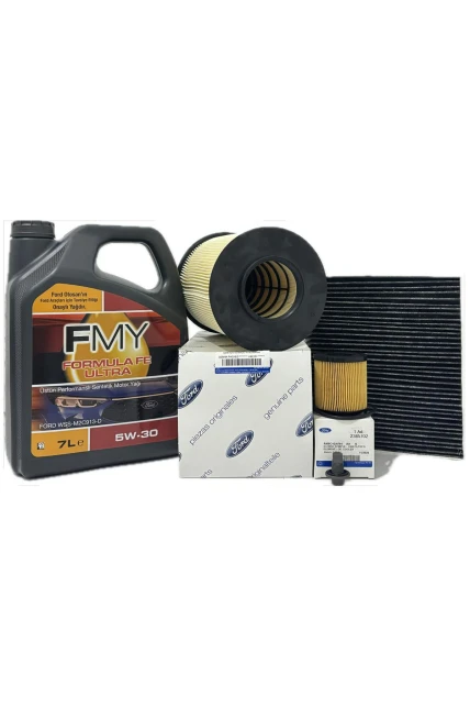 Ford Kuga 2.0 TDCi Dizel Filtre Bakım Seti 2008-2012 Hava+Yağ+K.Polen Filtresi+Motor Yağı
