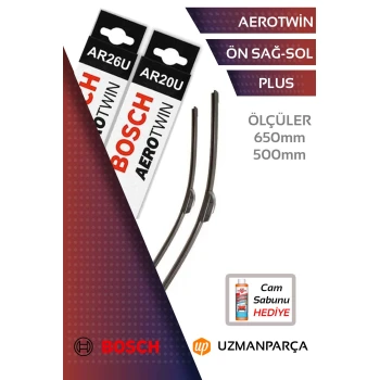 Bosch 3397008539+3397008534 650 mm + 500 mm Muz Tipi Aerotwin Ön Silecek Seti