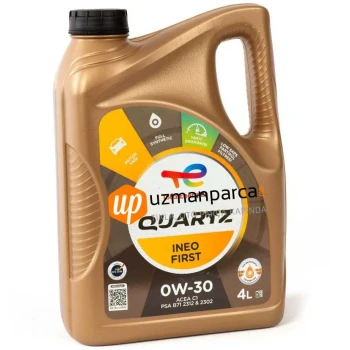 TOTAL 0W30 Quartz Ineo First Euro6 Motor Yağı 4 Litre