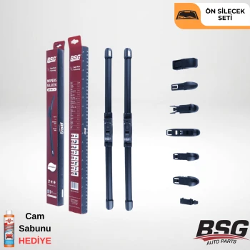 BSG Volvo S40 2005-2012 Universal 2'li Muz Tipi Ön Silecek Seti