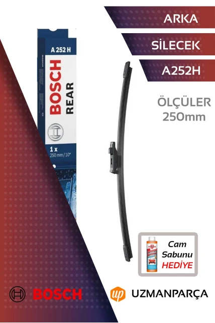 Volkswagen Golf 8 2021-2025 Bosch Rear A252H Arka Silecek 250mm - 3397008634