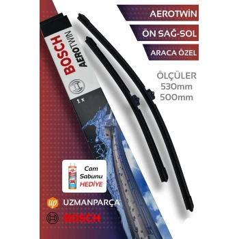 Renault Symbol 2013-2016 Muz Tipi Aerotwin Ön Silecek Takımı Bosch AR532S