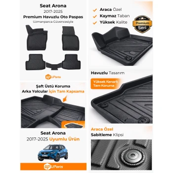 Seat Arona 2017-2025 Havuzlu Paspas Takımı UParts