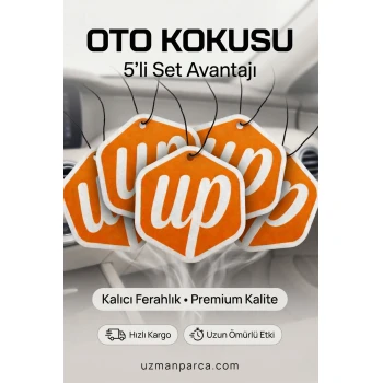 UParts Oto Kokusu 5'li Set Kavun Kokulu Çift Taraf Baskılı Oto Kokusu 6x8 cm Kalın Karton Araç Kokus
