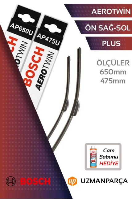 Volkswagen Passat B8/8.5 2015-2022 Muz Tipi Aerotwin Plus Ön Silecek Takımı Bosch