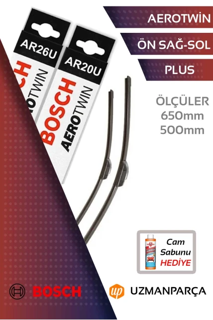 Land Rover Discovery Sport 2015-2024 Muz Tipi Aerotwin Ön Silecek Takımı Bosch