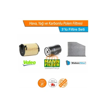 VW Golf 6 1.6 Filtre Seti Valeo Mann Wbn Karbonlu 2009-2012