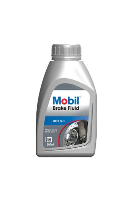 Mobil Brake Fluid DOT 5.1 Fren Hidroliği | Yüksek Performanslı Fren Yağı 500 Ml